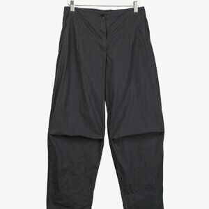 Peter O. Mahler Black Cotton-Poplin Cropped Pants